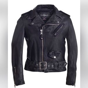 Schott NYC Women's Vintaged Cowhide Motorcycle Jacket